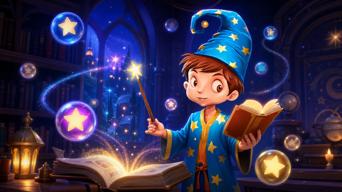 The Magical Keno wizard in a richly enchanted game world