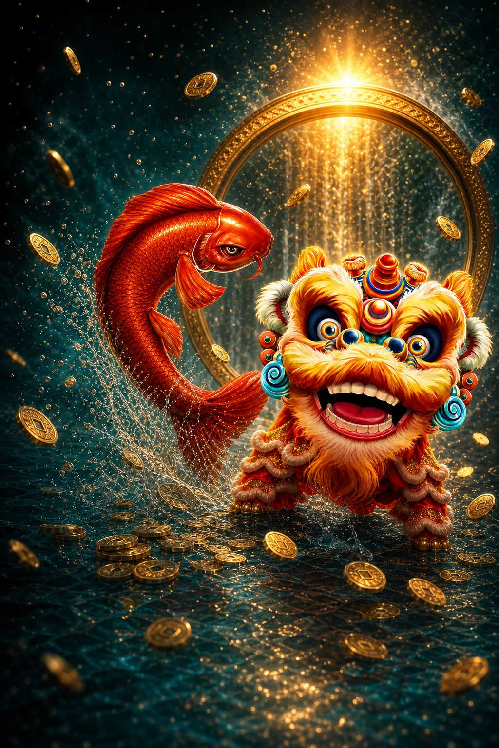 A luminous East Asian fantasy-game world