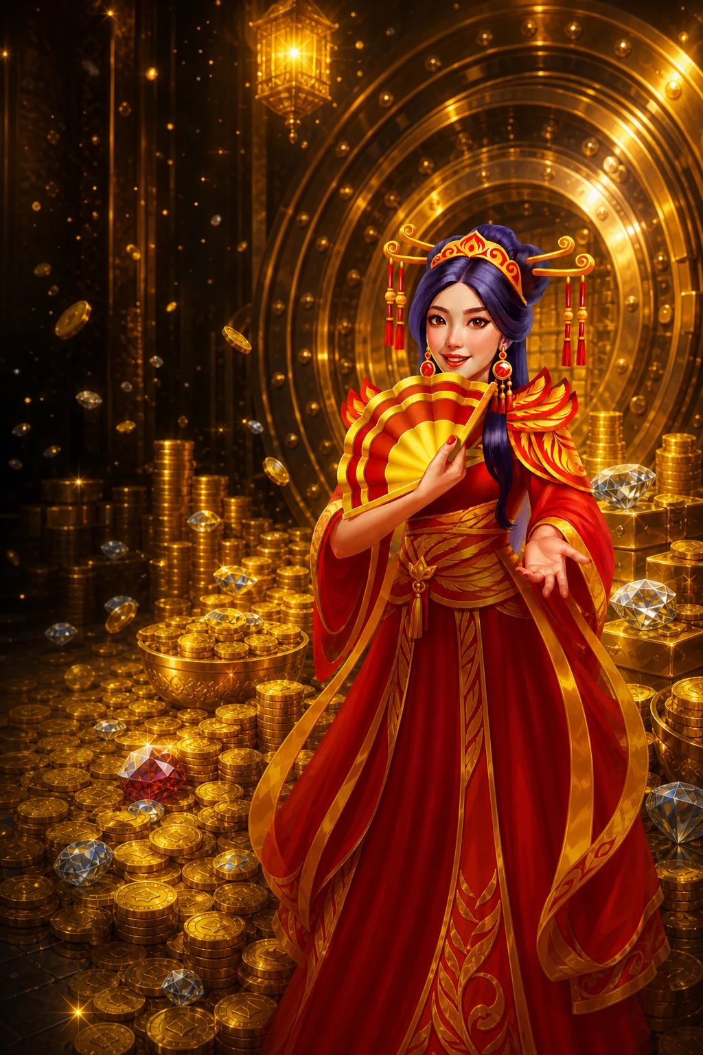 A premium game world of gold, cars and high-end style